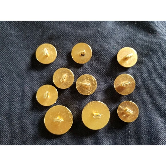 Ralph Lauren POLO Metal Set Lot 15mm & 20mm Gold Blazer Replacement Buttons L572 - Picture 7 of 7